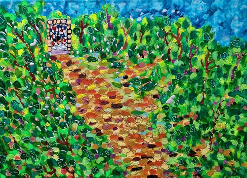 Font de la Cua Llarga de JOAN PARRAMON, Pintura a la venta en Singulart