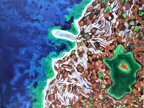 HOMENAJE A LA TIERRA. Nunavut. Canada di JOAN PARRAMON, Pittura in vendita su Singulart