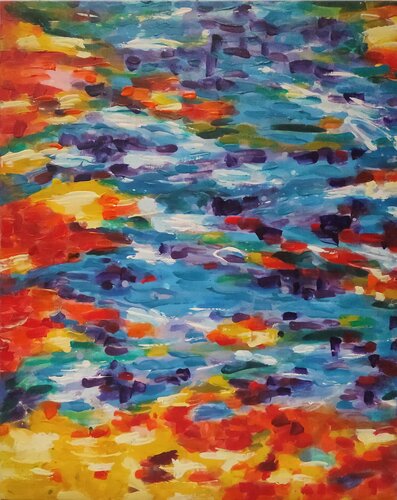 Diálogo de partículas 1 par JOAN PARRAMON, Peinture en vente sur Singulart