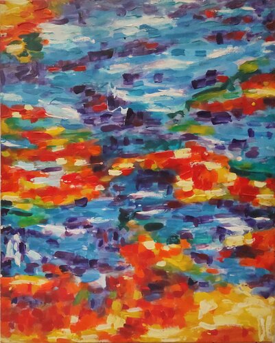 Diálogo de partículas 2 van JOAN PARRAMON, Schilderij te koop op Singulart