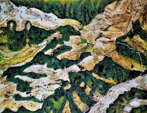 HOMENAJE A LA TIERRA. Carbon County. United States van JOAN PARRAMON, Schilderij te koop op Singulart