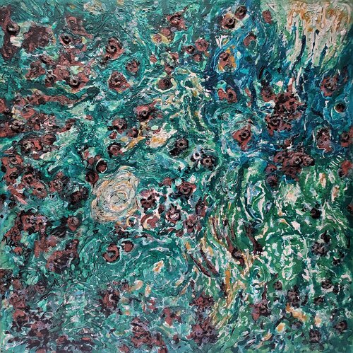 HOMENAJE A LA TIERRA. Los Vidrios 22. Mexico van JOAN PARRAMON, Schilderij te koop op Singulart