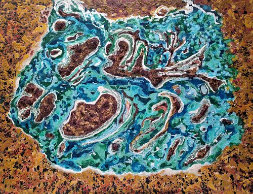 HOMENAJE A LA TIERRA 33. South Australia. Australia van JOAN PARRAMON, Schilderij te koop op Singulart