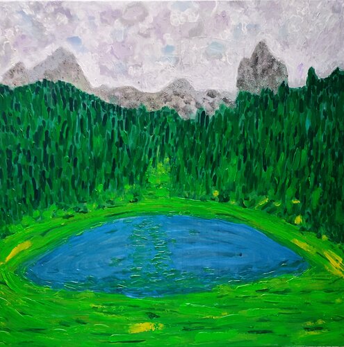 HOMENAJE A LA TIERRA 43. Batisielles. Spain by JOAN PARRAMON, Painting for Sale on Singulart