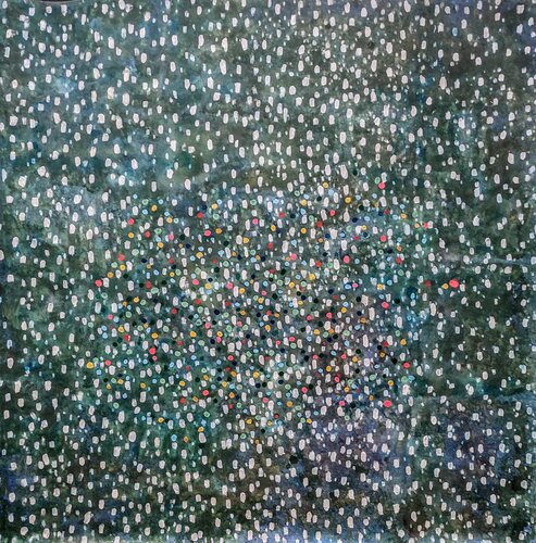 La Danza Cósmica: Emitir y Recibir. by JOAN PARRAMON, Painting for Sale on Singulart