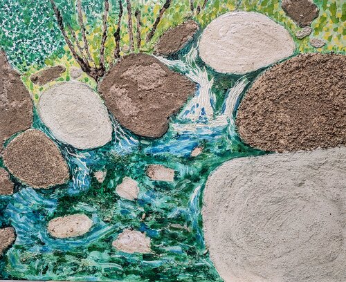 HOMENAJE A LA TIERRA 42. Tordera. Torrente de montaña. Catalunya. Spain by JOAN PARRAMON, Painting for Sale on Singulart