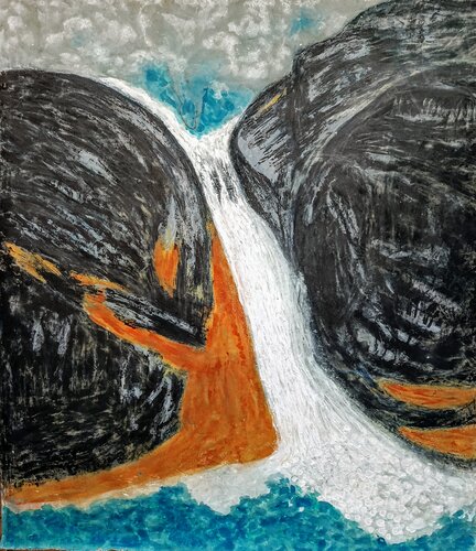 Cascada. Manantial. by JOAN PARRAMON, Painting for Sale on Singulart