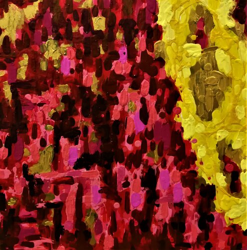 11 ROJOS Y OROS van JOAN PARRAMON, Schilderij te koop op Singulart