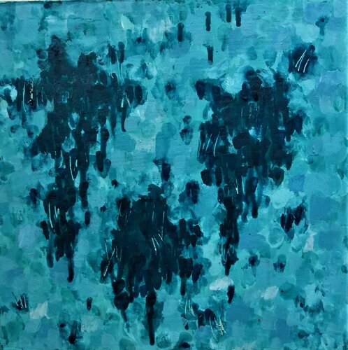 25 Azules Guston + van JOAN PARRAMON, Schilderij te koop op Singulart