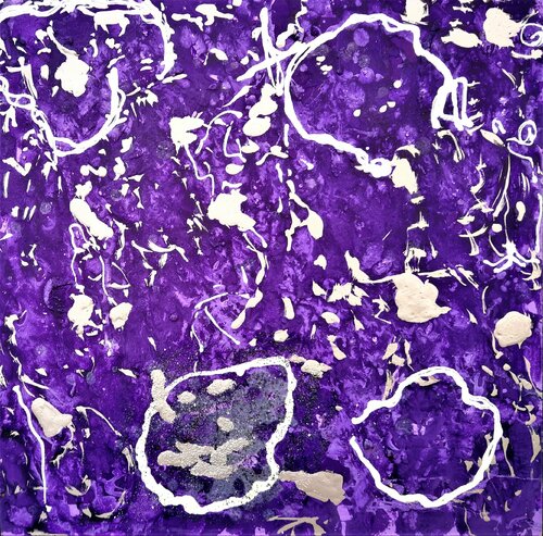 29 Lilas y blancos. de JOAN PARRAMON, Pintura a la venta en Singulart
