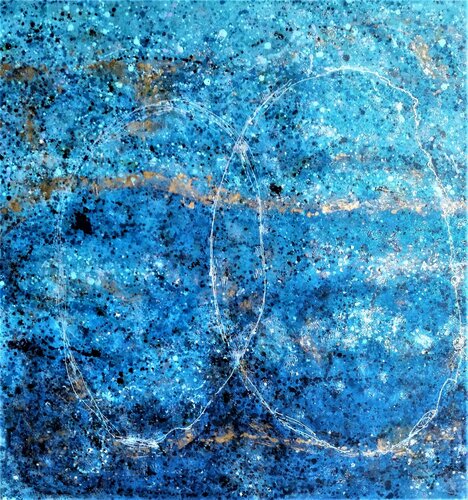 Navegando el azul lapislázuli par JOAN PARRAMON, Peinture en vente sur Singulart