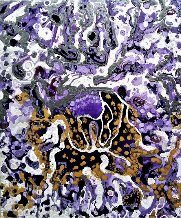 Oros, platas y lilas. Abstract Surrealism 1. JOAN PARRAMON