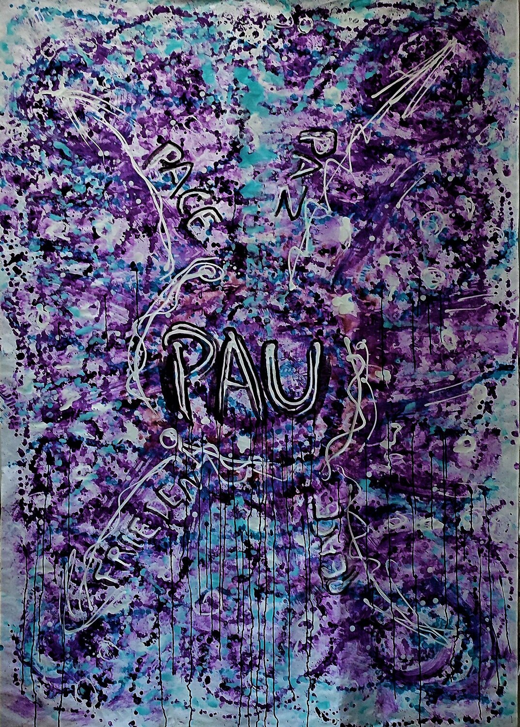 PAZ PANCARTAS POR LA PAZ 2 JOAN PARRAMON Originalgemälde zu verkaufen