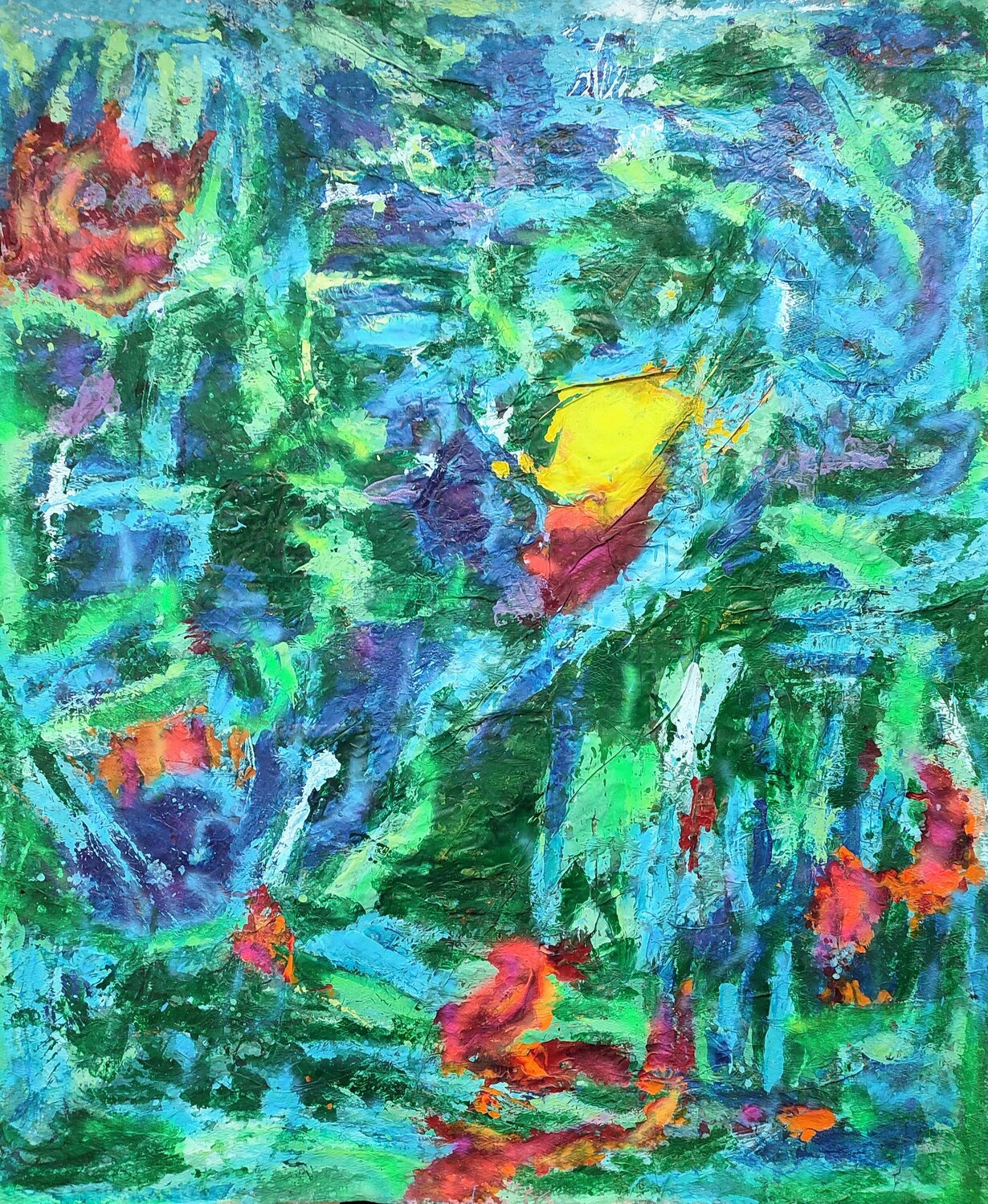 Abstracción 1. 2024. Telas encontradas JOAN PARRAMON