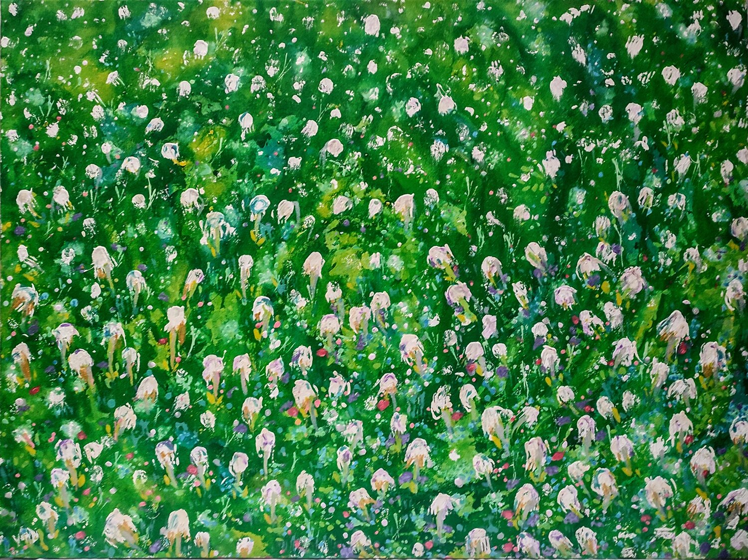Blancos sobre Verde. Flores JOAN PARRAMON