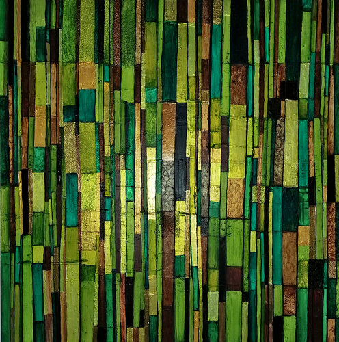 Bambous 2 di Sophie Cantou, Pittura in vendita su Singulart