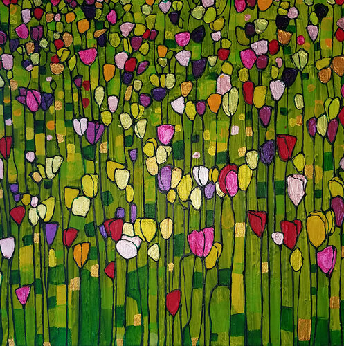 Nature multicolore di Sophie Cantou, Pittura in vendita su Singulart