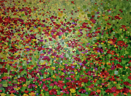 Un matin sur la terre van Sophie Cantou, Schilderij te koop op Singulart