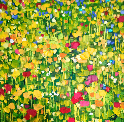 Jardin d'été 3 di Sophie Cantou, Pittura in vendita su Singulart