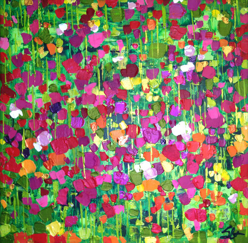 Jardin d'été 4 di Sophie Cantou, Pittura in vendita su Singulart