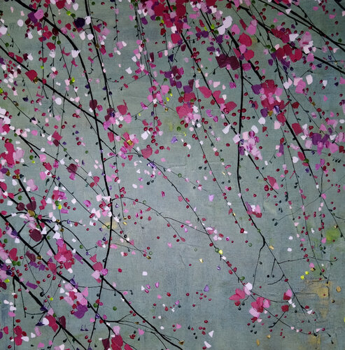 Cerisier en fleurs di Sophie Cantou, Pittura in vendita su Singulart