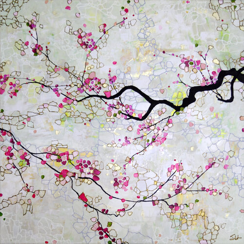 Aube florale 1 by Sophie Cantou, Painting for Sale on Singulart