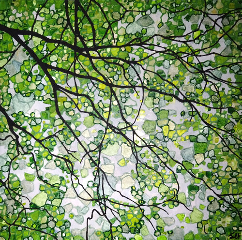 Fraîcheur végétale di Sophie Cantou, Pittura in vendita su Singulart