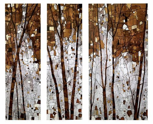 Unité (triptyque) di Sophie Cantou, Pittura in vendita su Singulart