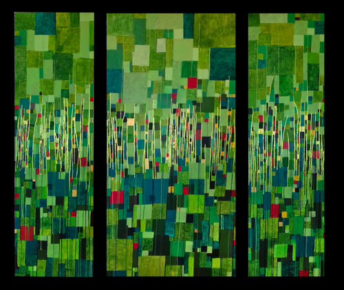 Symbioses (triptyque) di Sophie Cantou, Pittura in vendita su Singulart