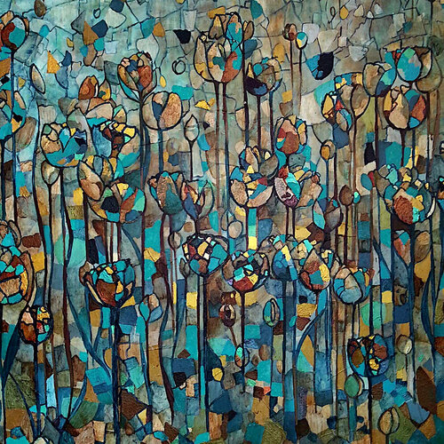 Chant de fleurs di Sophie Cantou, Pittura in vendita su Singulart
