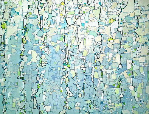 Mur d'eau di Sophie Cantou, Pittura in vendita su Singulart