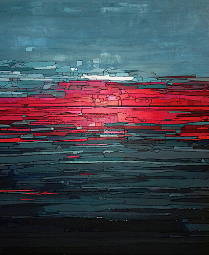 Fin du jour di Sophie Cantou, Pittura in vendita su Singulart