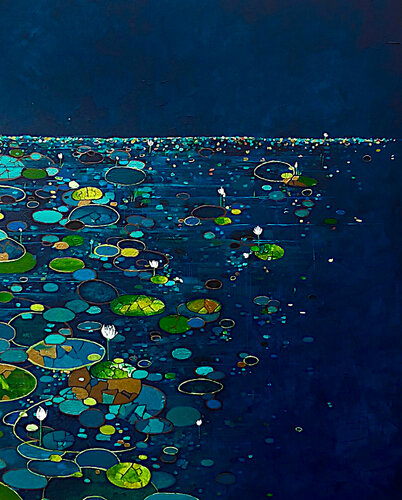 Nénuphars 2 di Sophie Cantou, Pittura in vendita su Singulart