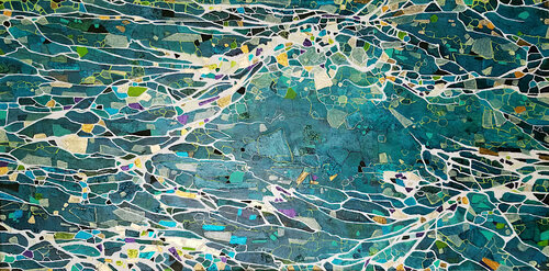 Les fils de l'eau di Sophie Cantou, Pittura in vendita su Singulart