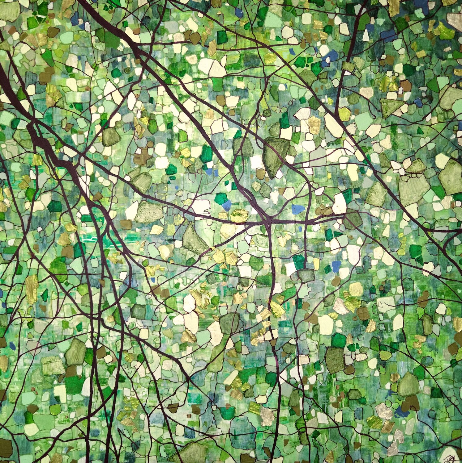 Arbres de lumière Sophie Cantou Originalgemälde zu verkaufen