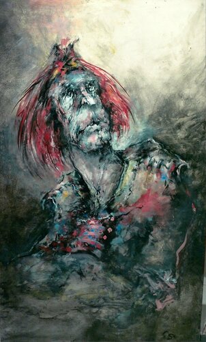 Lueur de désespoir van Claude Serpaggi, Schilderij te koop op Singulart