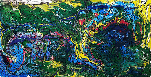 Ruộng bậc thang III di Tứ Bảo Hoàng Lâm, Pittura in vendita su Singulart
