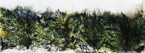 Phiêu bạt giữa trời mây van Tứ Bảo Hoàng Lâm, Schilderij te koop op Singulart