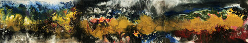Ngân vang giữa đại ngàn van Tứ Bảo Hoàng Lâm, Schilderij te koop op Singulart