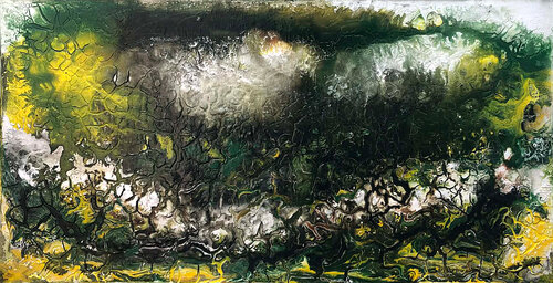 Lời thì thầm mùa xuân par Tứ Bảo Hoàng Lâm, Peinture en vente sur Singulart