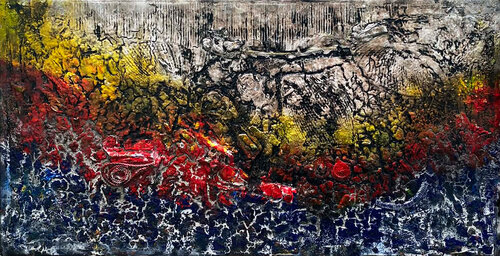 Khúc khải hoàn trong điêu tàn by Tứ Bảo Hoàng Lâm, Painting for Sale on Singulart