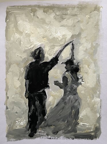 Dancing Love par Diletta Innocenti Fagni, Œuvre sur papier en vente sur Singulart