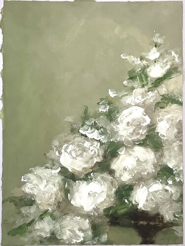 White flowers von Diletta Innocenti Fagni, Malerei kaufen auf Singulart