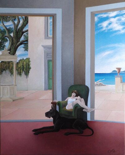 Tra il pozzo e il mare by Cecco Mariniello, Painting for Sale on Singulart