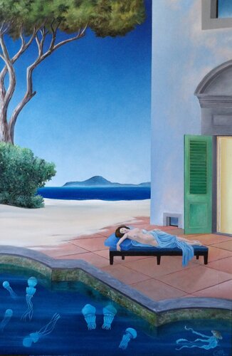 Il silenzio delle meduse by Cecco Mariniello, Painting for Sale on Singulart