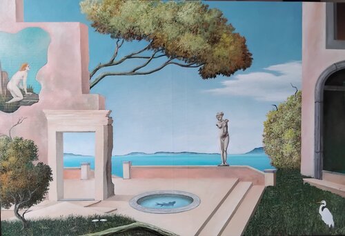 La casa della villeggiatura von Cecco Mariniello, Malerei kaufen auf Singulart