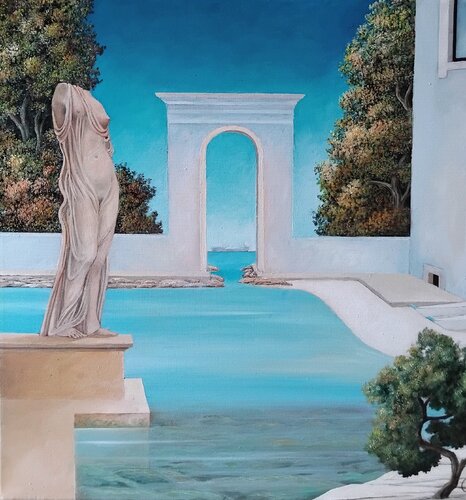 La Celeste Porta di Cecco Mariniello, Pittura in vendita su Singulart