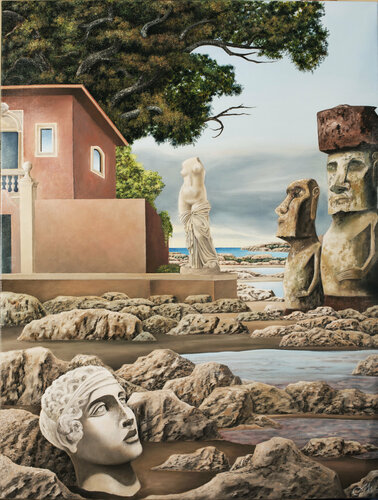Sull'isola by Cecco Mariniello, Painting for Sale on Singulart