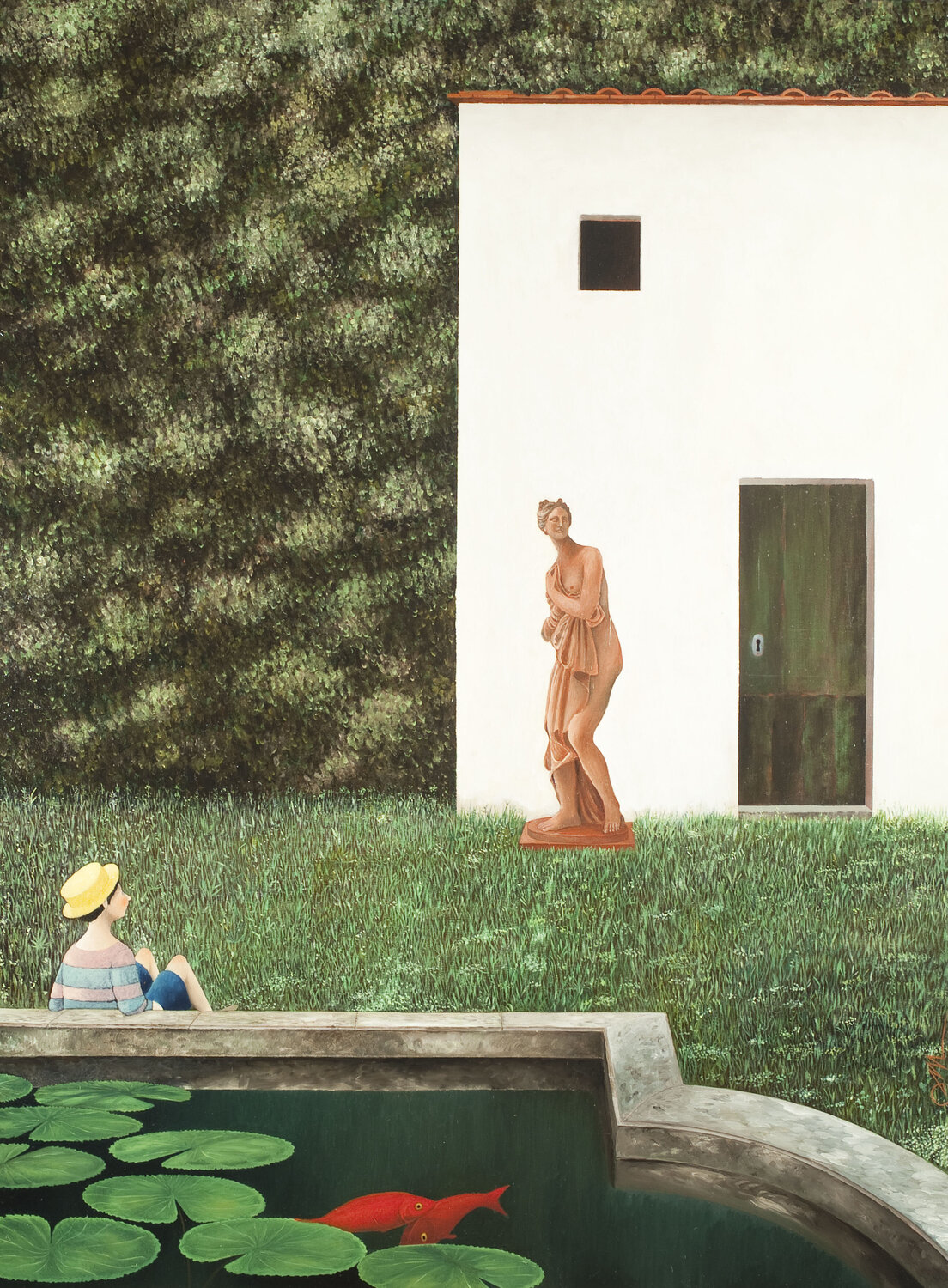 Nel giardino di zia Adelina Cecco Mariniello Originalgemälde zu verkaufen