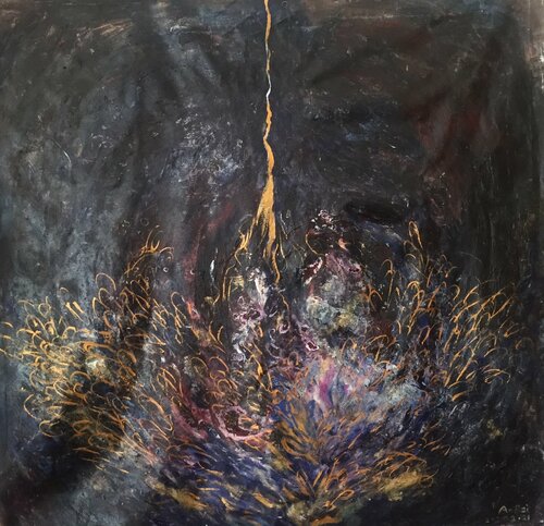 piu alto by Pei An, Painting for Sale on Singulart